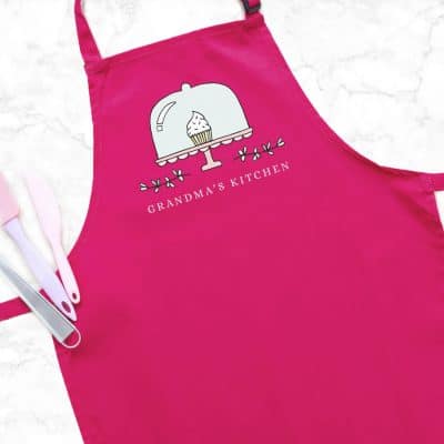Personalised cupcake apron (Pink) perfect gift for a birthday or christmas