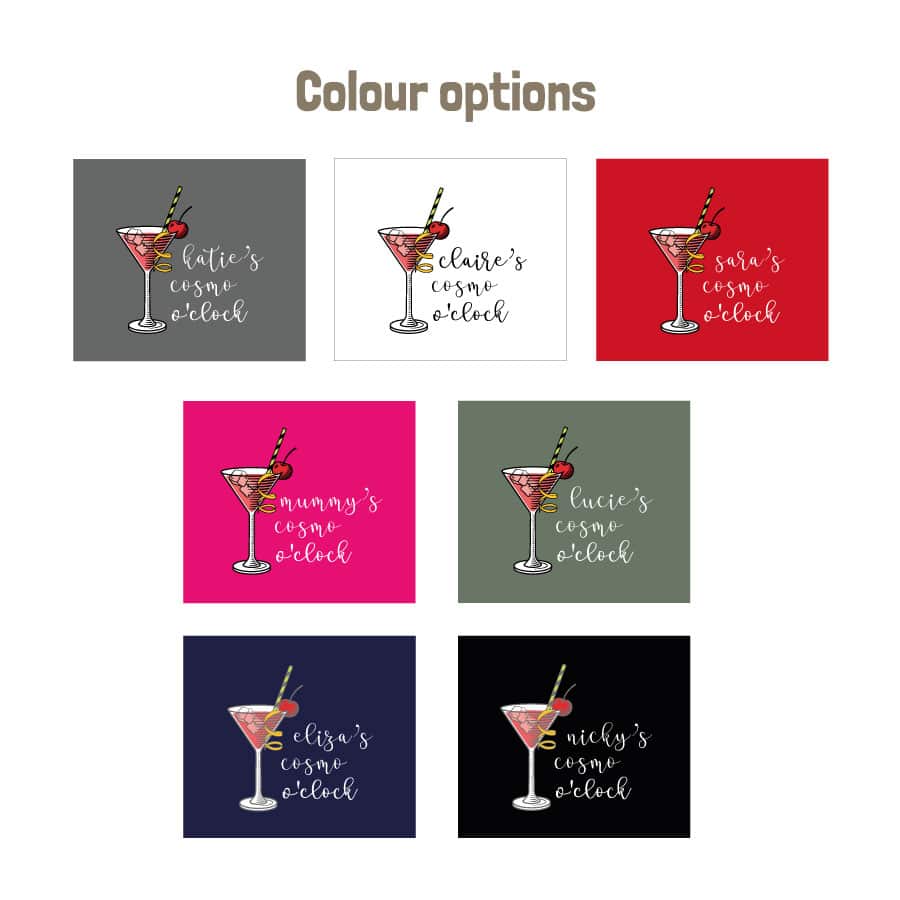 Personalised cosmo apron (colour options)