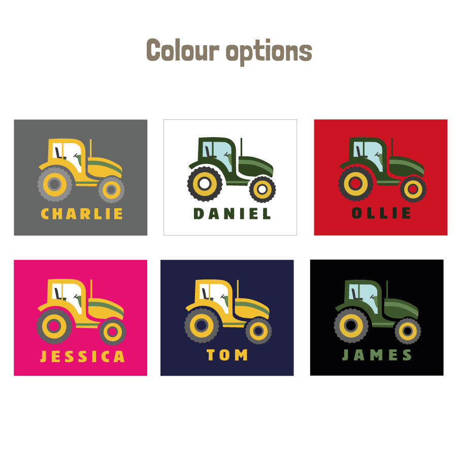 Personalised tractor apron (colour options)
