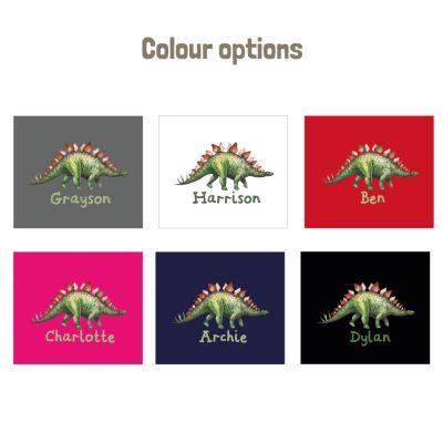 Personalised dinosaur apron (colour options)