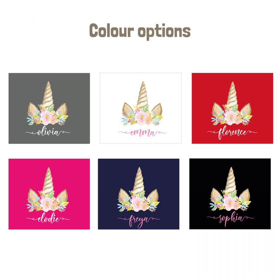 Personalised unicorn horn apron (colour options)