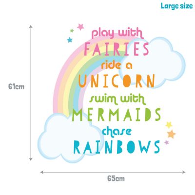 Unicorn quote wall sticker | Unicorn wall stickers | Stickerscape | UK