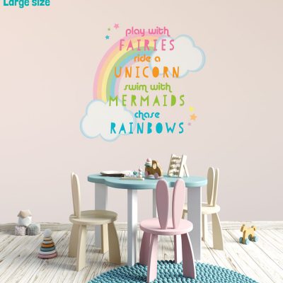 Unicorn quote wall sticker | Unicorn wall stickers | Stickerscape | UK