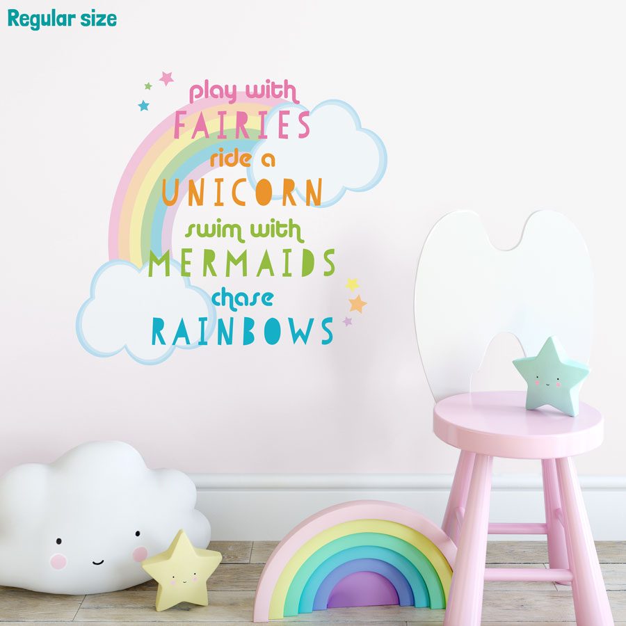 Unicorn quote wall sticker | Unicorn wall stickers | Stickerscape | UK