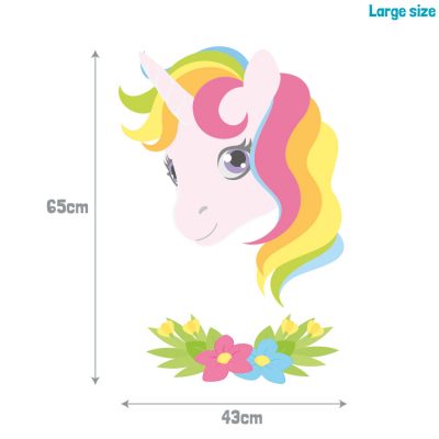 Pretty unicorn wall sticker | Unicorn wall stickers | Stickerscape | UK