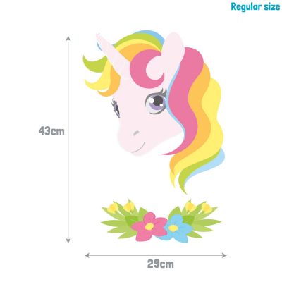 Pretty unicorn wall sticker | Unicorn wall stickers | Stickerscape | UK