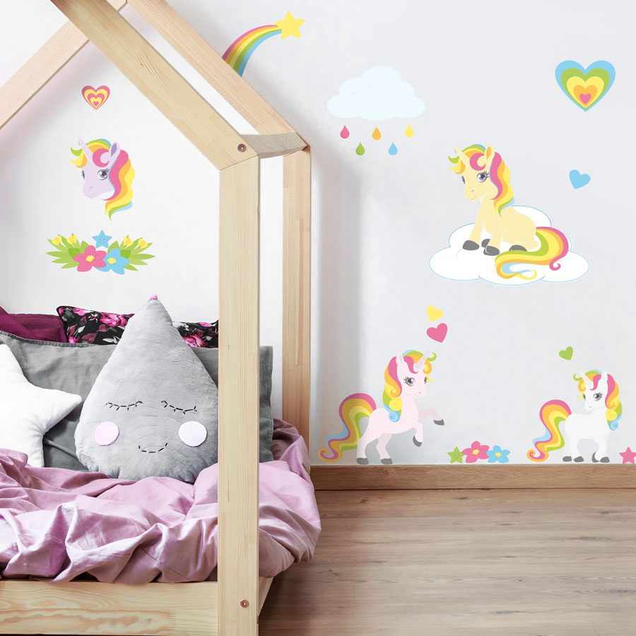 Unicorn stickarounds | Unicorn wall stickers | Stickerscape | UK