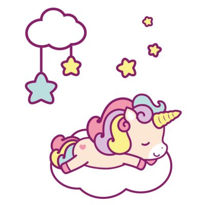 Cute unicorn and cloud window sticker | Window stickers | Stickerscape | UK