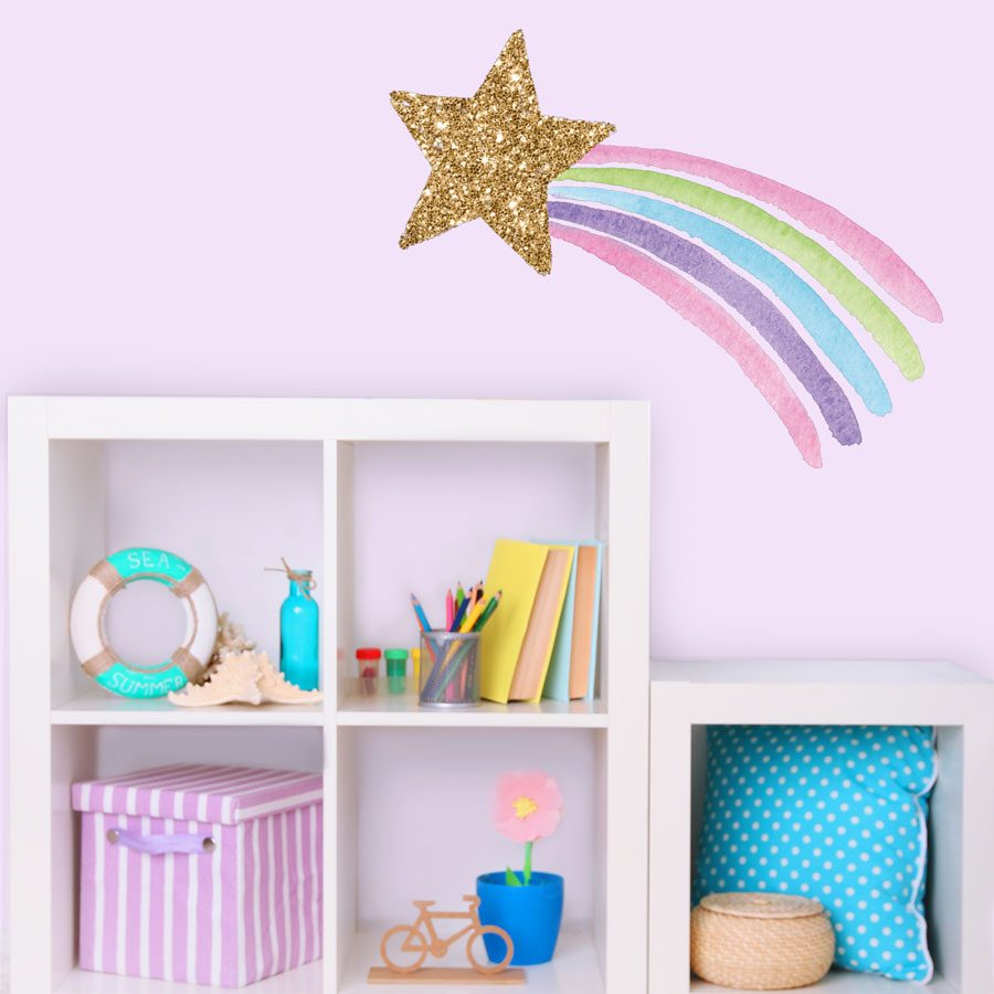 Shooting star wall sticker | Unicorn wall stickers | Stickerscape | UK