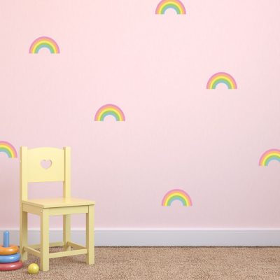 Rainbow stickaround wall stickers | Shape wall stickers | Stickerscape | UK