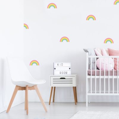 Rainbow stickaround wall stickers | Shape wall stickers | Stickerscape | UK