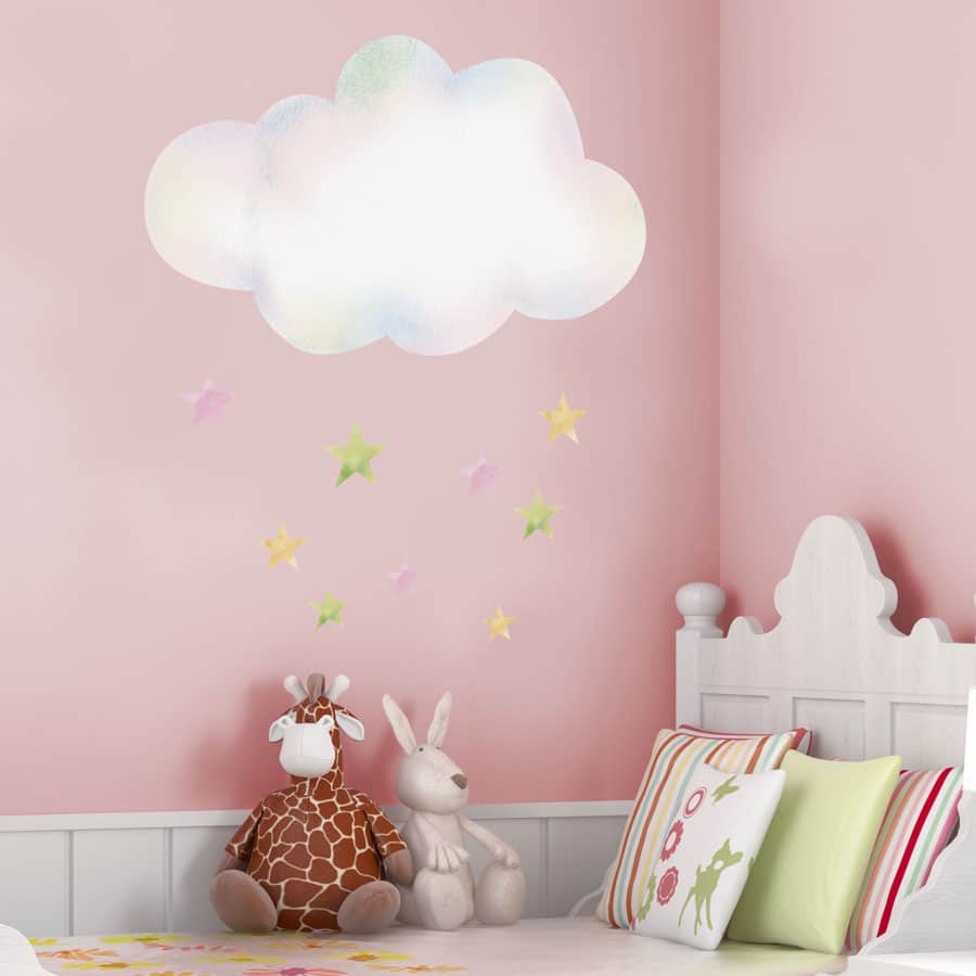 Cloud wall stickers deals