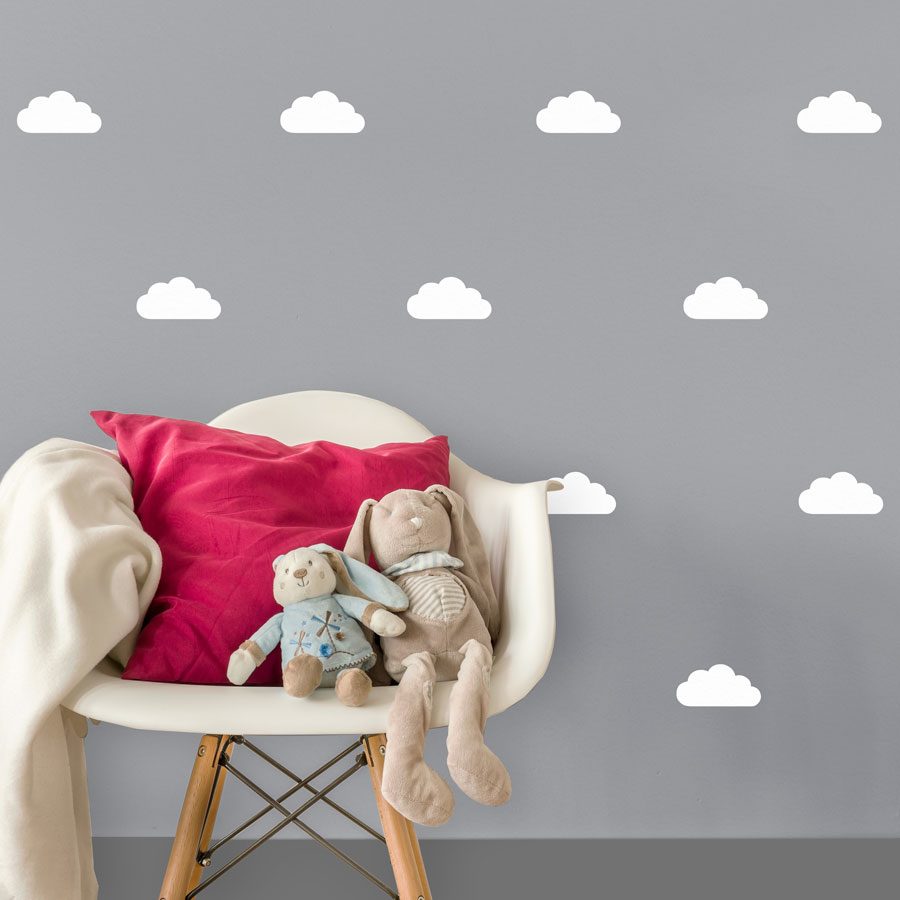 White cloud wall stickers | Cloud wall stickers | Stickerscape | UK