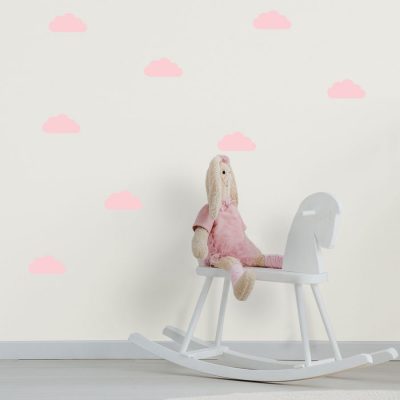 Confetti pink cloud wall stickers | Cloud wall stickers | Stickerscape | UK