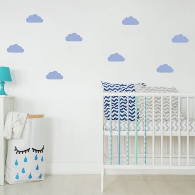 Soft blue cloud wall stickers | Cloud wall stickers | Stickerscape | UK