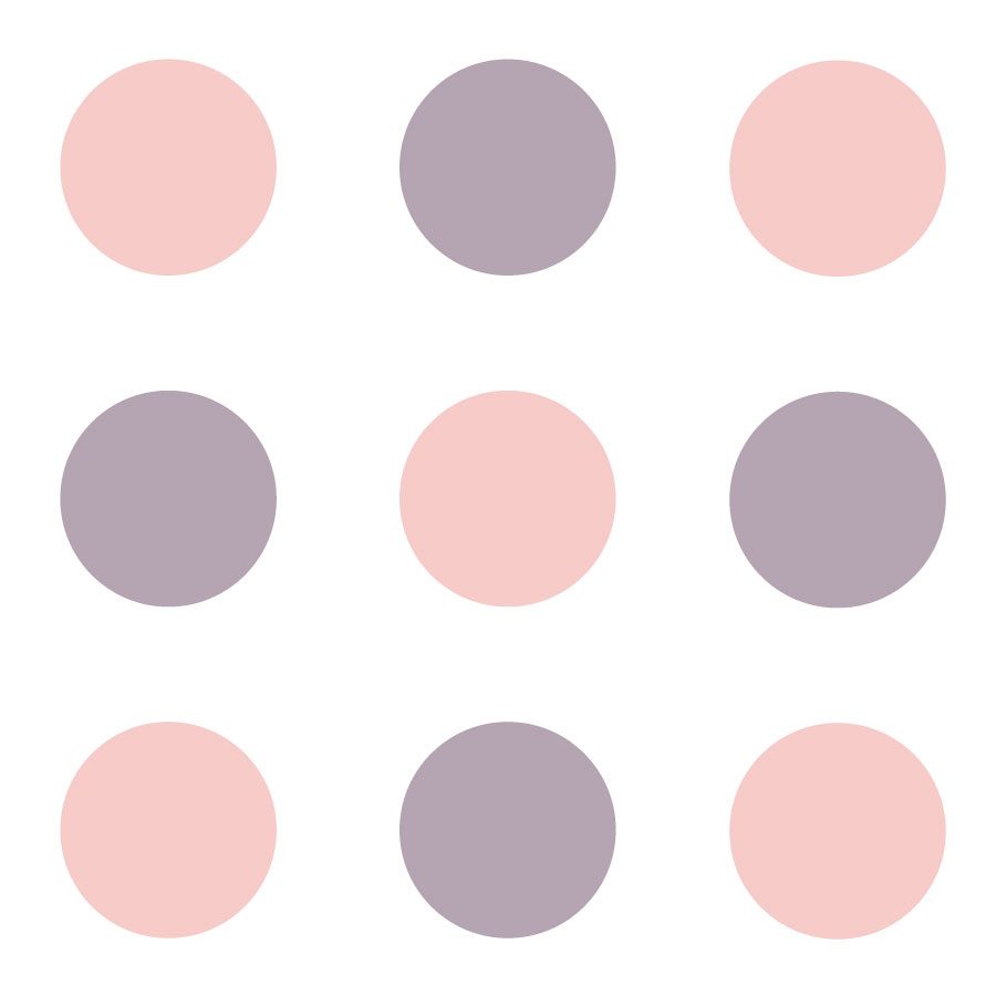 Pink and lilac circle wall stickers | Shape wall stickers | Stickerscape | UK