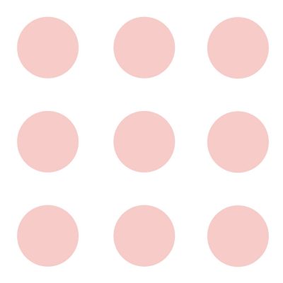 Confetti pink circle wall stickers | Shape wall stickers | Stickerscape | UK