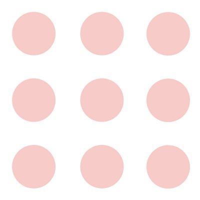 Confetti pink circle wall stickers | Shape wall stickers | Stickerscape | UK