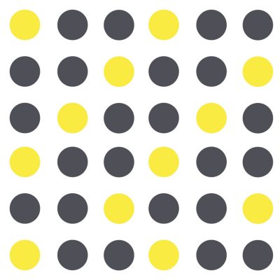 Dark grey and yellow spot wall stickers | Shape wall stickers | Stickerscape | UK