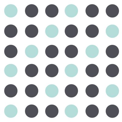 Dark grey and aqua spot wall stickers | Shape wall stickers | Stickerscape | UK