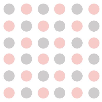 Pink and light grey spot wall stickers | Shape wall stickers | Stickerscape | UK