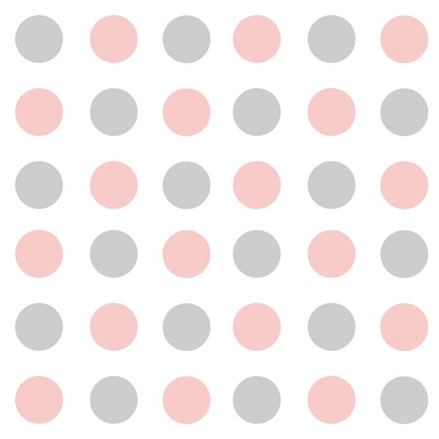 Pink and light grey spot wall stickers | Shape wall stickers | Stickerscape | UK