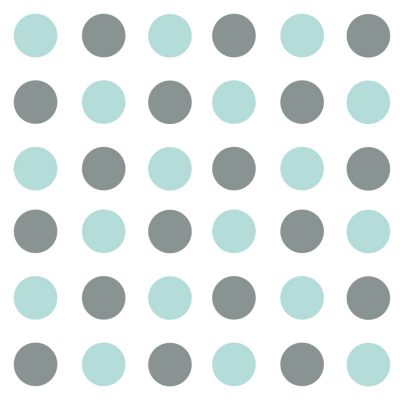 Grey and aqua spot wall stickers | Shape wall stickers | Stickerscape | UK
