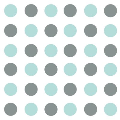 Grey and aqua spot wall stickers | Shape wall stickers | Stickerscape | UK