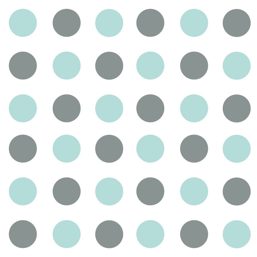 Grey and aqua spot wall stickers | Shape wall stickers | Stickerscape | UK