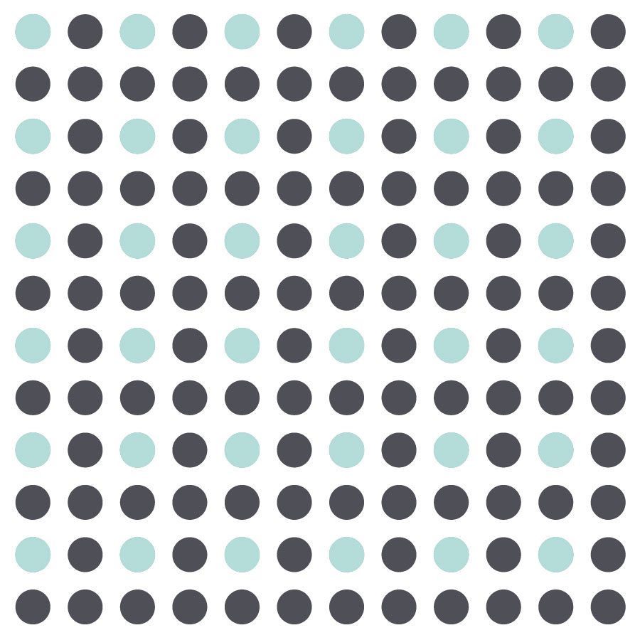 Grey and aqua dot wall stickers | Shape wall stickers | Stickerscape | UK