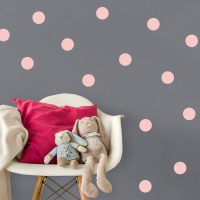 Pink dot wall stickers | Shape wall stickers | Stickerscape | UK