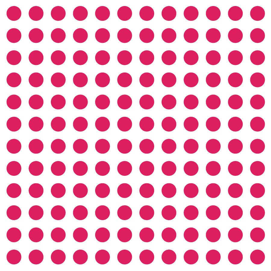 Hot pink dot wall stickers | Shape wall stickers | Stickerscape | UK