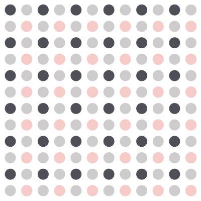 Light grey, dark grey and pink dot wall stickers | Shape wall stickers | Stickerscape | UK