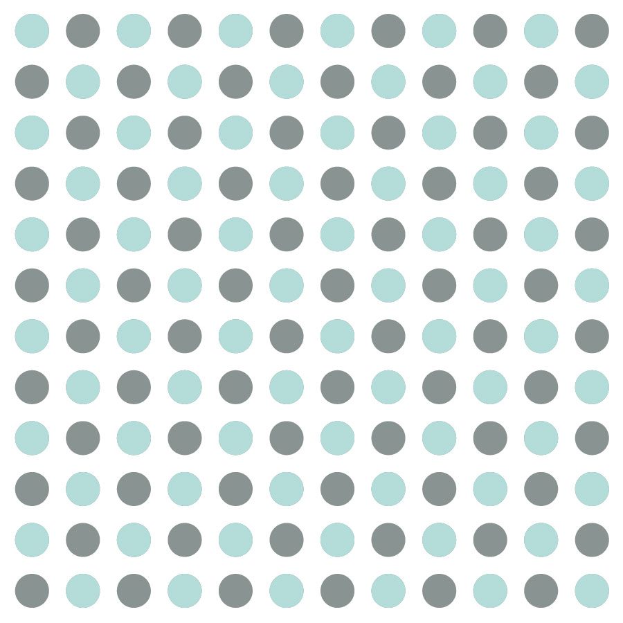 Grey and aqua dot wall stickers | Shape wall stickers | Stickerscape | UK