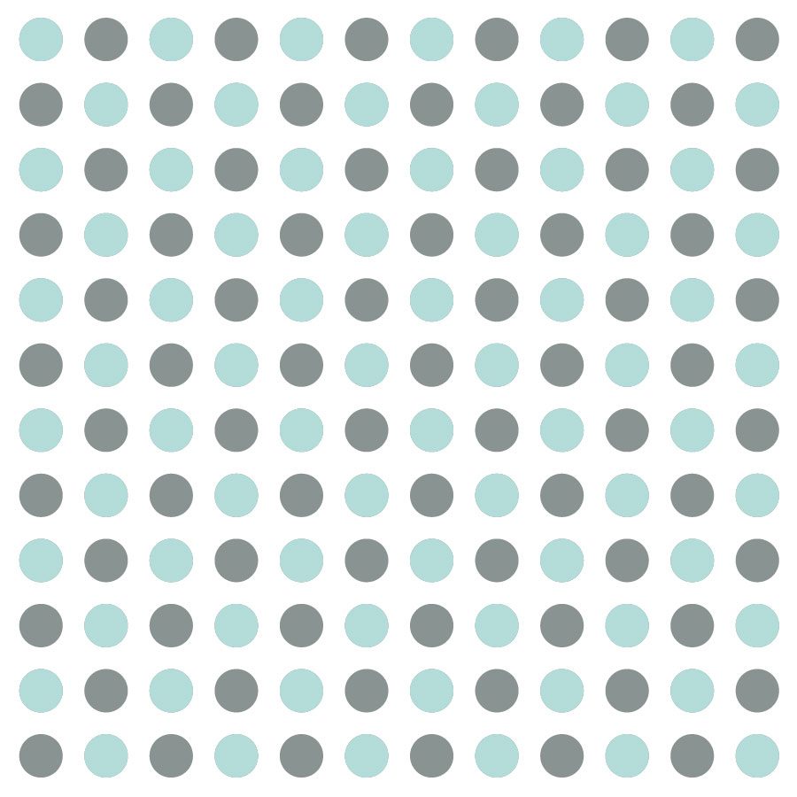 Grey and aqua dot wall stickers | Shape wall stickers | Stickerscape | UK