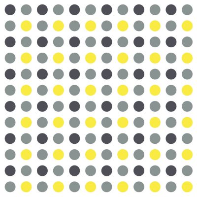 Grey, dark grey and yellow dot wall stickers | Shape wall stickers | Stickerscape | UK