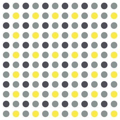 Grey, dark grey and yellow dot wall stickers | Shape wall stickers | Stickerscape | UK