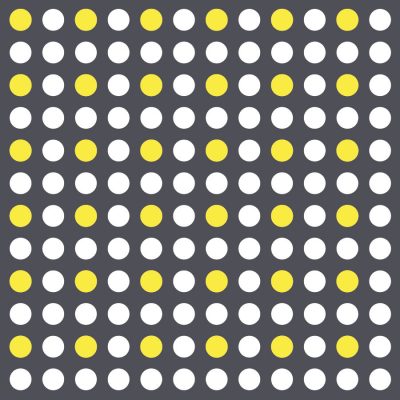 White and yellow dot wall stickers | Shape wall stickers | Stickerscape | UK