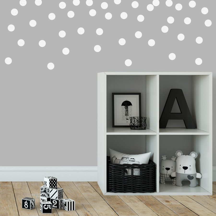 White dot wall stickers | Shape wall stickers | Stickerscape | UK