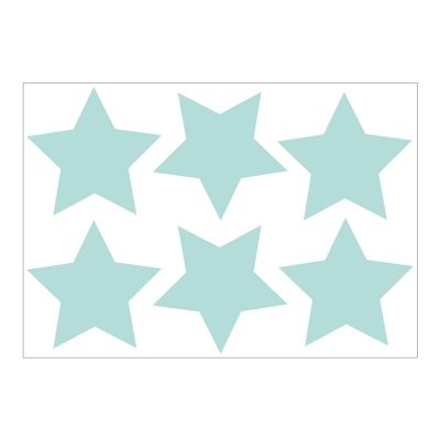 Aqua star wall stickers | Shape wall stickers | Stickerscape | UK