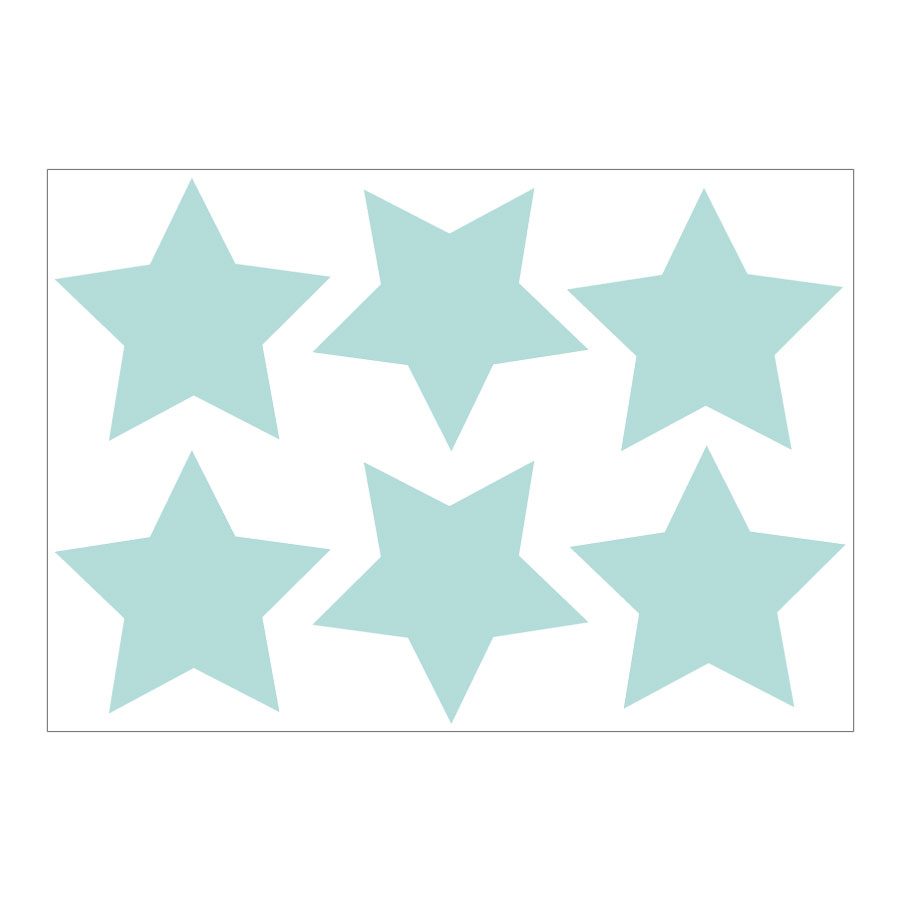 Aqua star wall stickers | Shape wall stickers | Stickerscape | UK