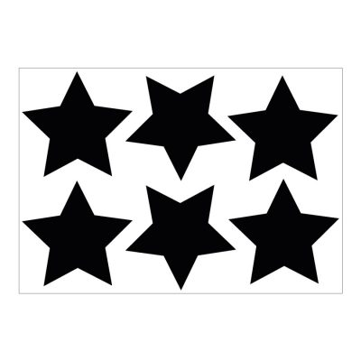 Black star wall stickers | Shape wall stickers | Stickerscape | UK