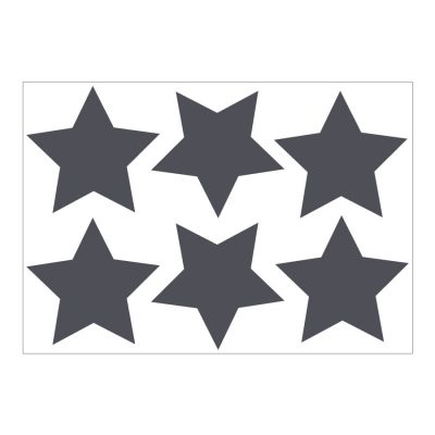 Dark grey star wall stickers | Shape wall stickers | Stickerscape | UK