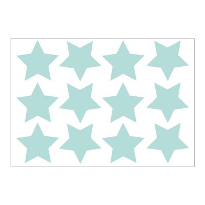 Aqua star wall stickers | Shape wall stickers | Stickerscape | UK