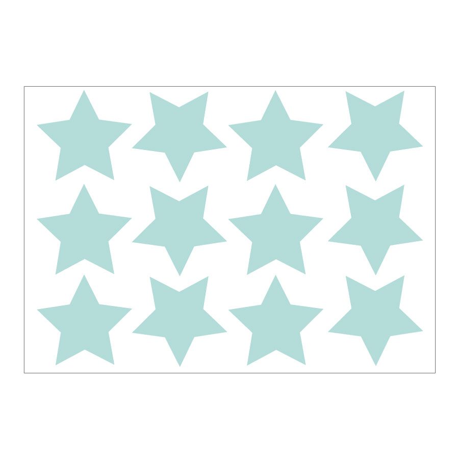 Aqua star wall stickers | Shape wall stickers | Stickerscape | UK