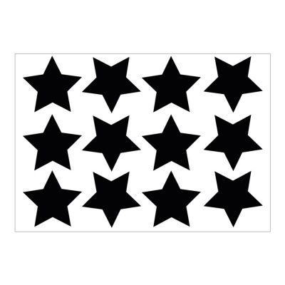 Black star wall stickers | Shape wall stickers | Stickerscape | UK