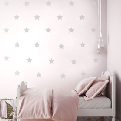 Light grey star wall stickers | Shape wall stickers | Stickerscape | UK