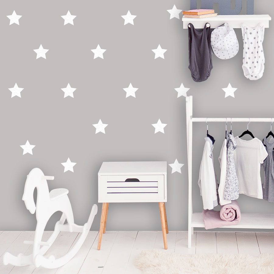 White star wall stickers | Shape wall stickers | Stickerscape | UK