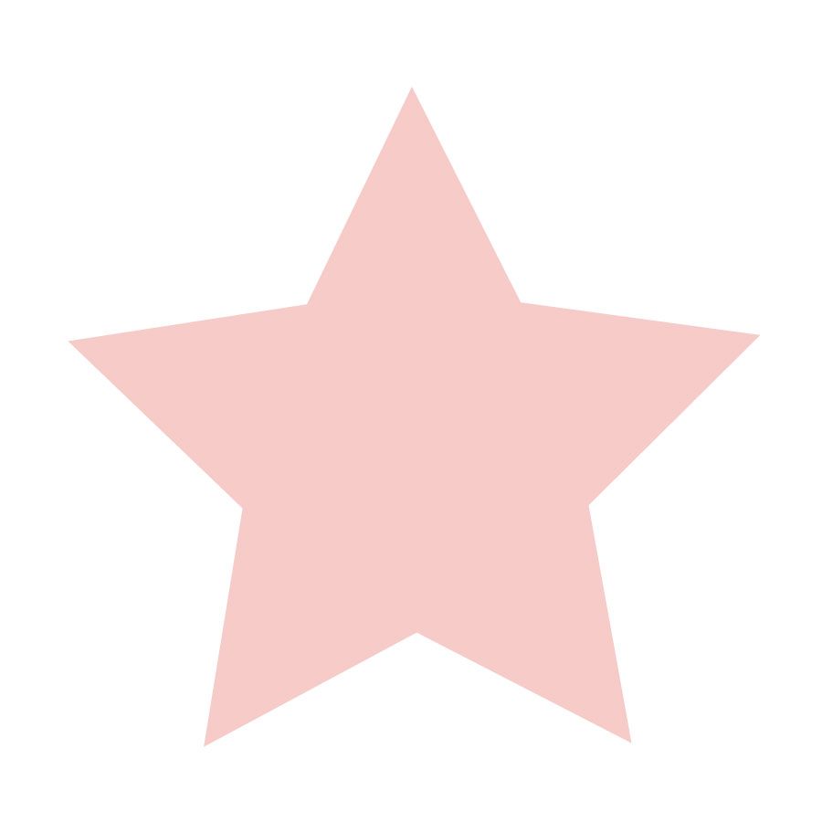 Pink giant star wall stickers | Shape wall stickers | Stickerscape | UK