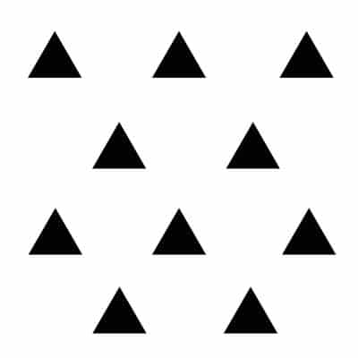 Black triangle wall stickers | Shape wall stickers | Stickerscape | UK